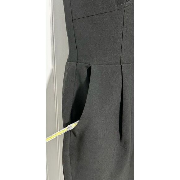 Adelyn Rae Women's Strapless Sweetheart Neckline Slim Leg Jumpsuit Black Medium - Picture 2 of 14